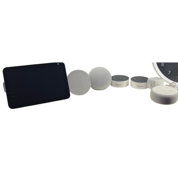 Alexa Bundle of 6 Dots Spot Show Clocks Working - Picture 1 of 11